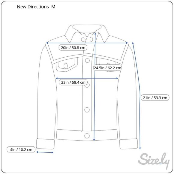 New Direction Womens Medium Blue Embroidered Leaves Button Up Denim Jean Jacket - Picture 3 of 11